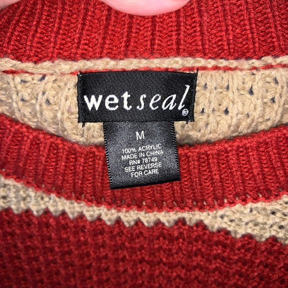 Red Striped Sweater - Picture 4 of 4